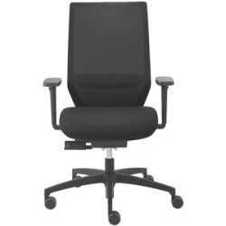 Bürostuhl SHAPE ECONOMY2, schwarz, Netz-Rückenlehne, Rückenlehnenhöhe 610 mm Dauphin