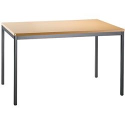 kaiserkraft LENA - Schreibtisch, Tiefe 800 mm, Breite 1200 mm, 1 Unterschrank möglich, Buche-Dekor