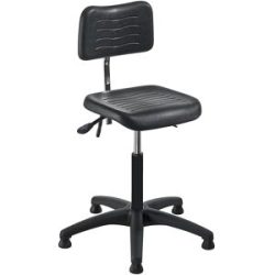Arbeitsdrehstuhl PU-Schaum, mit Gleitern, Höhenverstellbereich 490 - 630 mm meychair