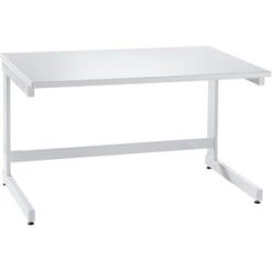 kaiserkraft Labortisch mit C-Fuß-Gestell, Sitzarbeitshöhe 750 mm, BxT 900 x 750 mm