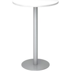 Besprechungstisch Office Weiss Holz 80 cm - Material: Holzwerkstoff - Besprechungstisch