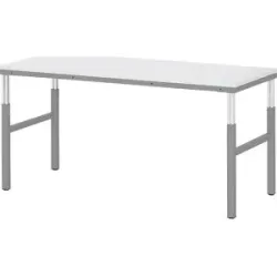 Arbeitstisch ESD-Platte, Höhe 650 - 1000 mm, BxT 1000 x 700 mm RAU