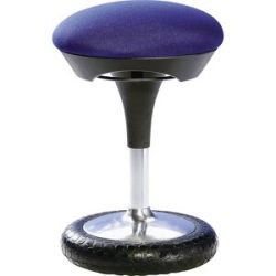 Hocker SITNESS, Sitz-Ø 420 mm, blau Topstar