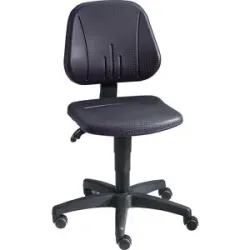 Arbeitsdrehstuhl 9653, Integralschaum, Rollen, schwarz