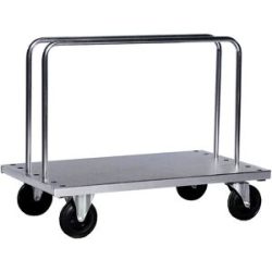 Schwerlast-Bügelwagen inkl. 2 Bügel, LxBxH 1250 x 700 x 945 mm, 2 Lenkrollen mit Stopp, 2 Bockrollen Kongamek