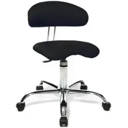 Hocker SITNESS 40, 3-dimensional beweglich, schwarz Topstar