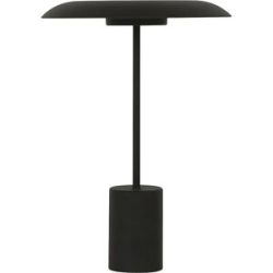 kaiserkraft LED-Tischleuchte SMITH, mit USB Port, schwarz, 600 lm