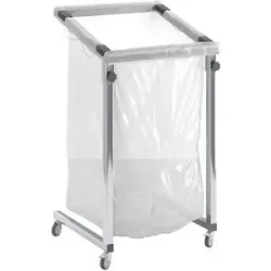 Großvolumen Wertstoffsammler, für Volumen 2500 l, fahrbar, aus Vierkantrohr eurokraft pro