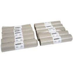 Abfallsäcke, 100% PCR LDPE, 120 l, 37 µm, BxL 700 x 1100 mm, VE 250 Stk, transparent eurokraft basic