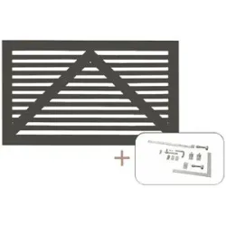 kaiserkraft Tokyo Einzeltür, Holz, BxH 1500 x 900 mm, umbragrau