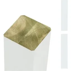kaiserkraft Premium Leimholzpfosten, 90 x 90 mm, Höhe 980 mm, weiß