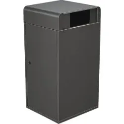 kaiserkraft Mülltonneneinhausung, eisenglimmer, für Volumen 120 l
