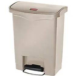 Tretabfalleimer Slim Jim®, Kunststoff, Fassungsvermögen 30 Liter, beige