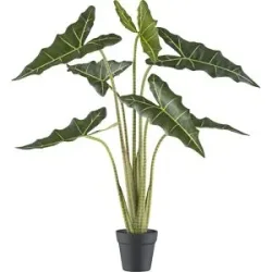 Gasper Kunstpflanzen Alocasia Zebrina Sarian im Kunststofftopf H: 100 c  | Schubiger Möbel