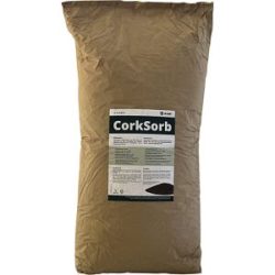 kaiserkraft Ölbindemittel CorkSorb-Granulat, für Öle, Kraftstoffe, Lösemittel, VE 30 x 75-l-Sack auf Palette