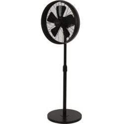 kaiserkraft Design-Standventilator, HxBxT 1500 x 460 x 410 mm, schwarz