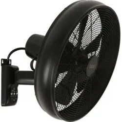 Lucci AIR BK Wandventilator 50 W (Ø x H) 410 mm x 460 mm Schwarz Schwenkbar