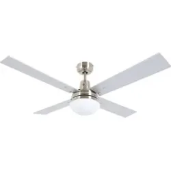 Lucci AIR Quest Deckenventilator 65 W (Ø x H) 122 cm x 40 cm Silber mit Fernbedienung