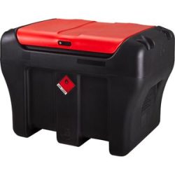 Mobile Diesel-/Heizöl-Tankanlage, Volumen 450 l, Flügelzellenpumpe, 12 V, 60 l/min PRESSOL