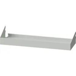 Wannenboden, Aufkantung 75 mm, BxT 800 x 250 mm, grau ANKE