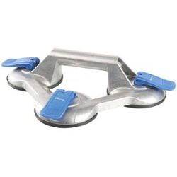 Saugheber VERIBOR®, 3-Kopf-Alu-Körper, Tragfähigkeit 100 kg, Scheiben-Ø 120 mm, ab 2 Stück Bohle