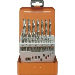 Spiralbohrer-Set ECO HSS-G, in Metallkassette, 19 Teile Projahn