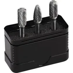 HM Frässtifte-Set, in Kunststoffpack, 3 Teile Projahn
