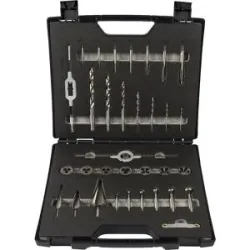 Metallbearbeitungs-Set HSS-G, in Kunststoffkoffer, 33 Teile Projahn