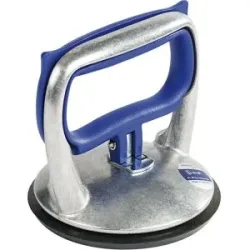 Saugheber VERIBOR®, 1-Kopf-Alu-Körper zur Einhandbedienung, Tragfähigkeit 30 kg, Scheiben-Ø 120 mm Bohle