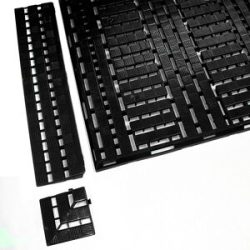 Randleiste, LxB 125 x 600 mm, VE 10 Stück, schwarz COBA
