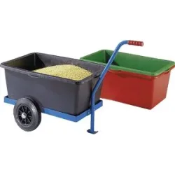 Zweirad-Handwagen, Tragfähigkeit 200 kg, mit Vollgummireifen eurokraft pro