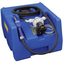 Mobile Tankstelle CEMO Blue-Mobil EASY, mit Membranpumpe CEMATIC BLUE 12 V, 125 l Tank für AdBlue®, B 800 x T 600 x H 450 mm