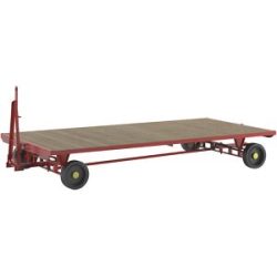 Schlepperanhänger, Allrad-Achsschemel-Lenkung, Tragfähigkeit 5 t, Ladefläche 4 x 2 m, verkehrsrot eurokraft pro