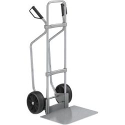 Sackkarre mit Kufen, verzinkt, Schaufel-BxT 450 x 500 mm, verzinkt, Vollgummibereifung, ab 2 Stk eurokraft pro