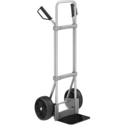 Aluminium-Sackkarre, Schaufel-BxT 280 x 250 mm, schwarz, Vollgummibereifung, ab 2 Stk eurokraft pro