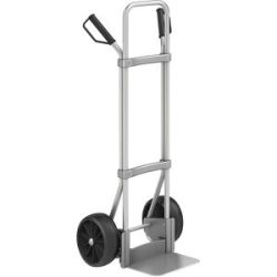 Aluminium-Sackkarre, Schaufel-BxT 280 x 250 mm, Alu, Vollgummibereifung eurokraft pro