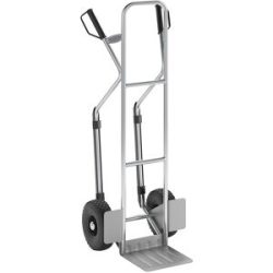 Sackkarre aus Aluminium, Modell XL: große Schaufel und Gleitkufen, mit fester Schaufel eurokraft pro