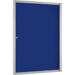 kaiserkraft Schaukasten BASIC, für 9 x DIN A4, enzianblau