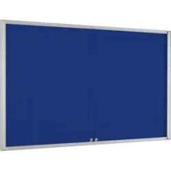 kaiserkraft Schaukasten BASIC, für 21 x DIN A4, enzianblau