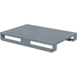 Stahlblechpalette, mit breiten Kufen, LxBxH 1200 x 800 x 160 mm, ab 10 Stk ratioform economy