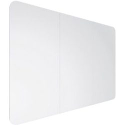 Design-XXL-Whiteboard VisuWall Curve, Stahlblech, emailliert, BxH 2940 x 1980 mm, weiß Chameleon
