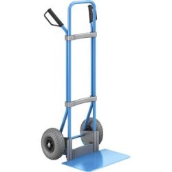 Sackkarre, blau, Schaufel-BxT 450 x 350 mm, blau, PU-Bereifung, ab 2 Stk eurokraft pro