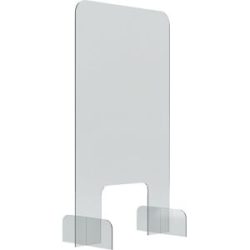 Theken- und Tischaufsteller, Acrylglas, transparent, 5 mm dick, HxBxT 845 x 495 x 240 mm, ab 5 Stk magnetoplan