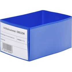 kaiserkraft Palettenfußbanderolen, mit aufgesetzten Taschen, blau, VE 50 Stk
