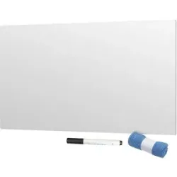 Whiteboard, rahmenlos, Stahl emailliert, weiß, BxHxT 580 x 430 x 7 mm, mit Zubehör SMIT VISUAL