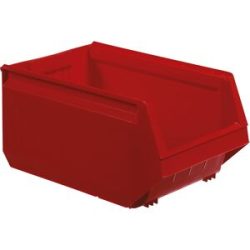 kaiserkraft Sichtlagerkasten aus Polypropylen, LxBxH 500 x 310 x 250 mm, VE 8 Stück, rot