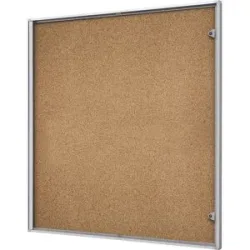 Schaukasten für innen, Korkrückwand, 12 DIN A4-Blätter, HxB 963 x 931 mm eurokraft basic