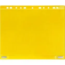Magnetische Sichttasche mit Abheftrand, magnetisch, DIN A4, VE 5 Stk, gelb Tarifold