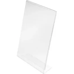 Tischaufsteller, schräg, Polystyrol, Format DIN A6 hoch, VE 6 Stk magnetoplan