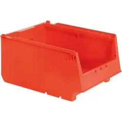 kaiserkraft Regalkasten, aus Recycling-PP, LxBxH 300 x 230 x 150 mm, rot, VE 16 Stk